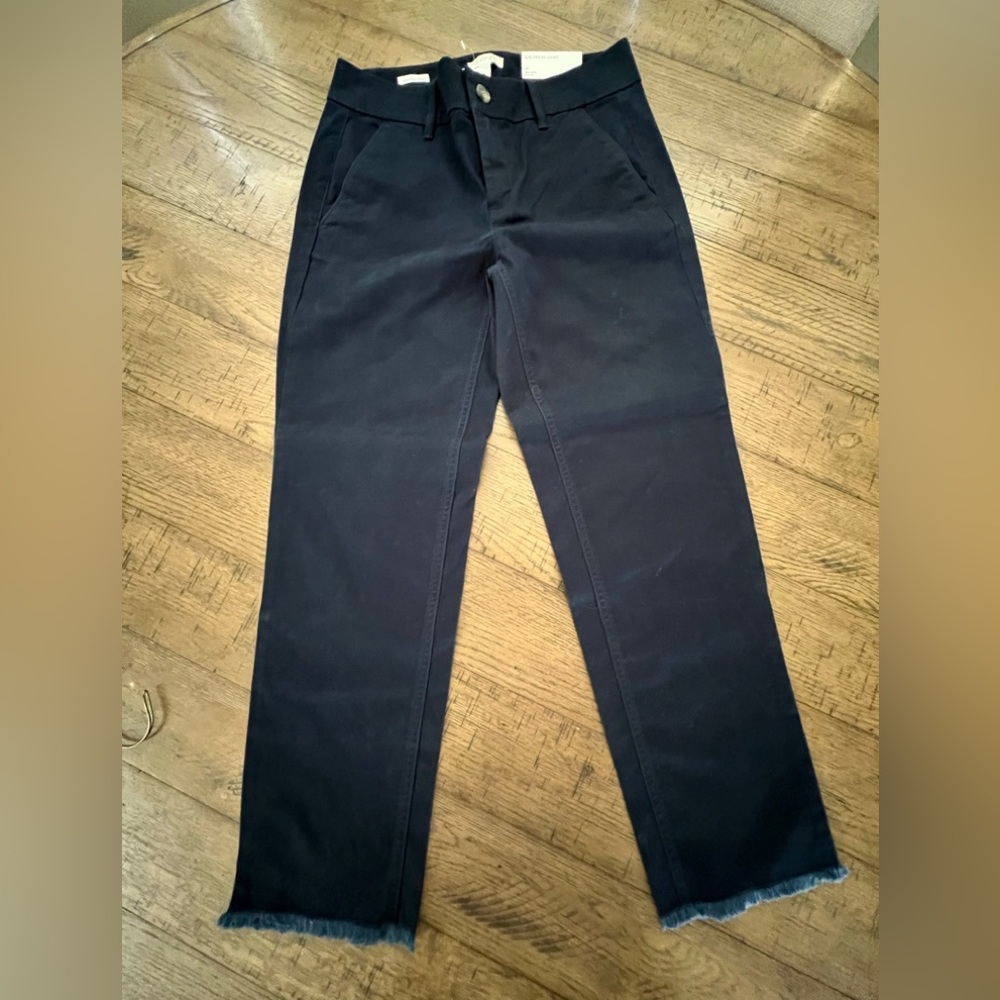 LOFT crop pant in navy